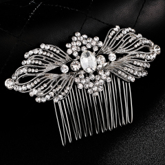 New design Bride silver Wedding hair accessories women bridal hair combs