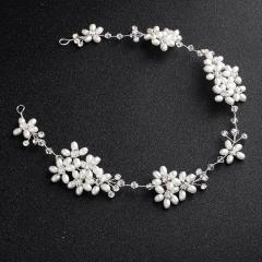 Bride Tiaras Wedding pearl Hair Accessories crystal bridal Headbands