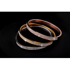 High quality Women's Jewelry Stainless Steel Bracelet Zircon Bracelet