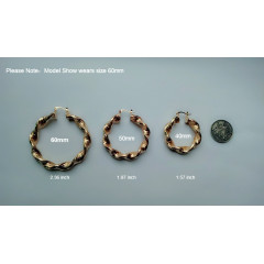 Wholesale fashion copper round hoop 18K gold plated exaggerated earrings