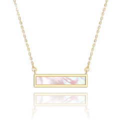 fashion girl women Adjustable gold plated round chain jewelry14K gold natural necklace shell fashion girl women Adjustable gold plated round chain jewelry14K gold natural necklace shell