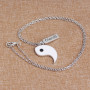 wish Amazon best fashion women mens chain best friend necklace set