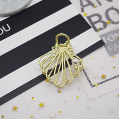 2020 INS Hot Smooth Metal gripping hair clip Europe and America Retro adult metal hair claw clip