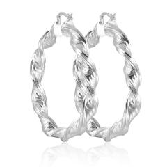 Fashion white copper hoop 60mm earring accessories  circle earrings for women