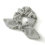 Top sale amazon wholesale custom korean rabbit ears hair holder stripe elastic hair ties Top sale amazon wholesale custom korean rabbit ears hair holder stripe elastic hair ties