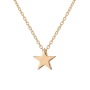 Amazon ins hot creative retro simple chain alloy pentagram necklaces for women