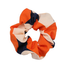 Fashion contrast color stitching temperament elastic hair ties for girls wash face