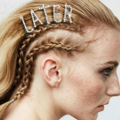 New hair accessories women single letter hair clip crystal rhinestone hair pins with words