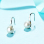 fashion simple women silver 925 freshwater pearl earrings for women 2020