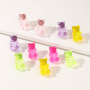 Colorful Ins Style Cartoon Bear Candy Color Animal Resin Stud Earring For Friends Colorful Ins Style Cartoon Bear Candy Color Animal Resin Stud Earring For Friends