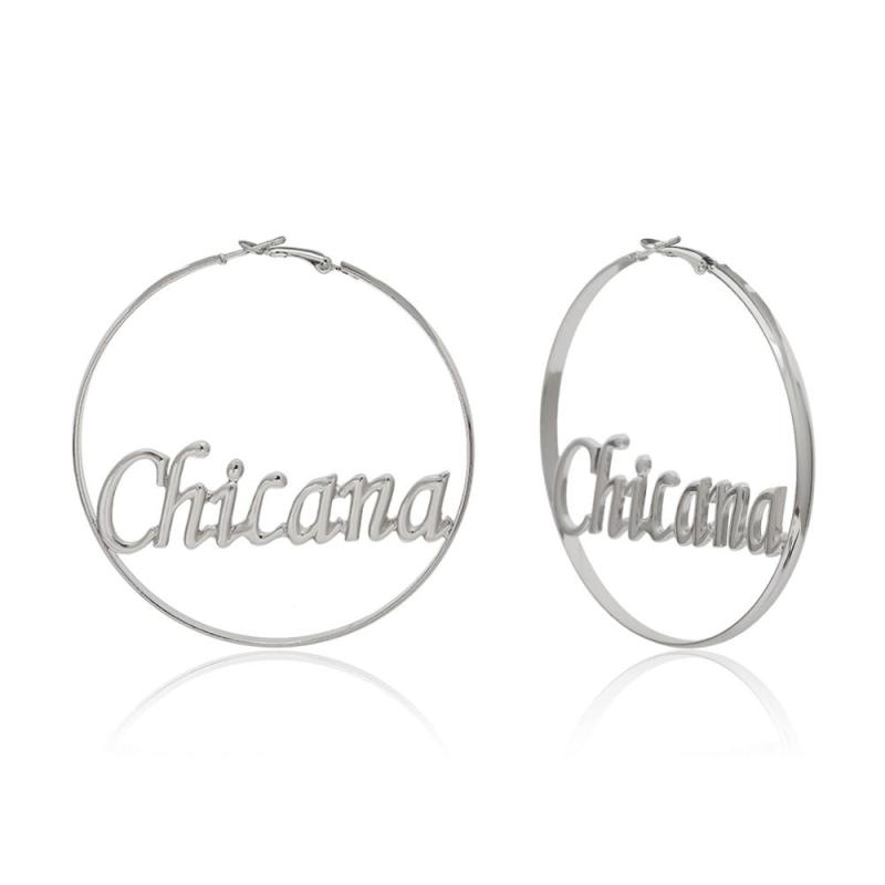 New fashion personality geometric exaggerated temperament circle letter earrings New fashion personality geometric exaggerated temperament circle letter earrings