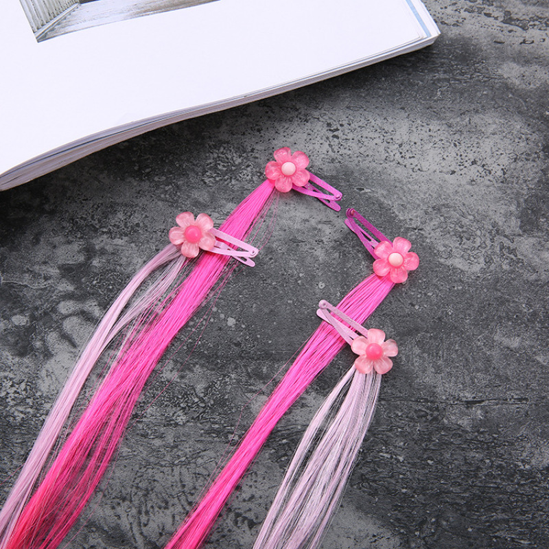 Korean hair accessories human hair clip in extension acetate hair clip