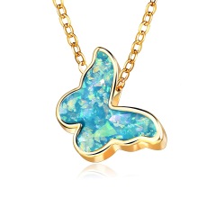 Europe and America wholesale fashion new multicolor jewelry pendant butterfly necklace