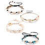 2019 Custom foot hand sea shell adjustable rope bohemia bracelet set for women 2019 Custom foot hand sea shell adjustable rope bohemia bracelet set for women