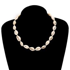 2019 fashion girl women fancy gold plated round conch pearl 14K gold natural mother shell necklace 2019 fashion girl women fancy gold plated round conch pearl 14K gold natural mother shell necklace
