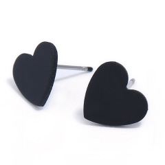 2020 fashion wholesale custom jewelry heart shape alloy stud earrings for women