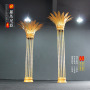 many designs custom metal gold event hall props background stage wedding decoration pillars