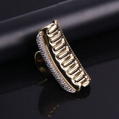 Wholesale Korean black plastic hair accessories jewelry full diamonds rhinestones large hair claw clips for women