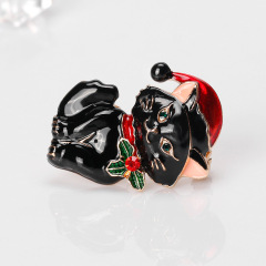 New Arrival Designer Jewelry Cute Cartoon Girls Cat Brooches for women