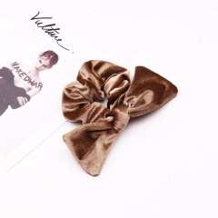 hair accessories band ladies Hair Scrunchies plush pleuche bow hair tie