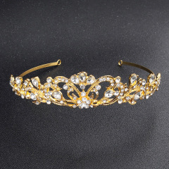 Birthday Wedding Princess Gold Silver Hair Accessories Bride Tiaras and Crowns