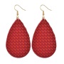 2020 Trendy Bulk Wholesale Women Embossed Black Cowhide Faux Teardrop Leather Earrings 2020 Trendy Bulk Wholesale Women Embossed Black Cowhide Faux Teardrop Leather Earrings