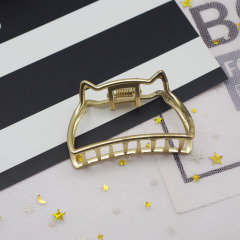 2020 INS Hot Smooth Metal gripping hair clip Europe and America Retro adult metal hair claw clip