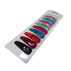 Korean handmade headdress custom sequin water drop shaped bb decorative hair clips