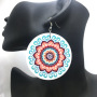 2020 new arrive custom big bohemia round african afro wooden earring for women 2020 new arrive custom big bohemia round african afro wooden earring for women
