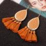 Bohemia exaggerated new retro alloy creative tassel earrings in Europe and America Bohemia exaggerated new retro alloy creative tassel earrings in Europe and America
