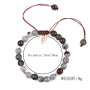 Personal Bangle Bracelet Handmade Crystal Onyx Bead Bracelets