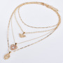 wish Amazon ins fashion gold angle heart multi layered chain choker necklace set for women lady girls wish Amazon ins fashion gold angle heart multi layered chain choker necklace set for women lady girls