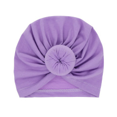 2020 Hot Sale Solid Color Baby Headdress Cotton Knot Headband Baby Turban Towel