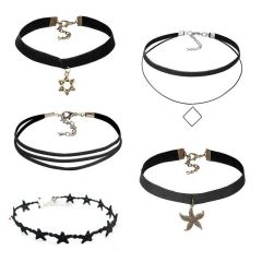 Fashion Hot Sale Ladies Sexy Gothic Lace Choker Necklace Sets for Women Fashion Hot Sale Ladies Sexy Gothic Lace Choker Necklace Sets for Women
