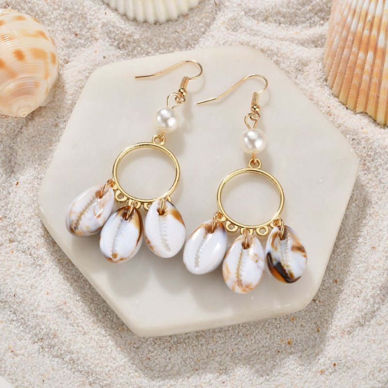 2019 women earring set sea shell jewelry sets earring for Girls
