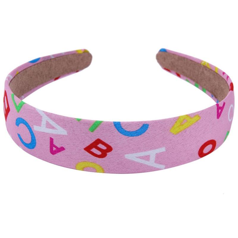 Women Hair Hoop Alphabet Print Headbands Kids Hair Bands Hair Accessories Ladies Headband