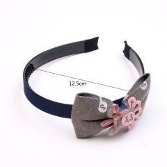 New cute children's hair accessories cartoon fabric bow hairbands headbands for teenage girls