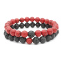 2Pcs/Set Couples Distance Classic Natural Stone Beaded Bracelets for Men Women 2Pcs/Set Couples Distance Classic Natural Stone Beaded Bracelets for Men Women