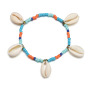 Summer beach simple design jewelry ankle bracelet seed bead shell anklet for women