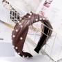 Women Hair Accessories Velvet Pearl Knot Hair Band Headband For Girls