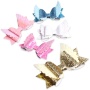 Wholesale bulk hair bow alligator clips leather material glyte children's hair ornament