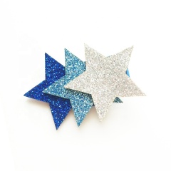 Heart star shape glitter hair accessories claw clips fancy hair clips for thick hair