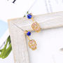 2019 Gold stainless steel diamond accessories women jewelry stud skull earrings 2019 Gold stainless steel diamond accessories women jewelry stud skull earrings