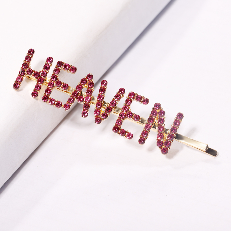 2020 new design fancy custom colorful crystal pearl hair pins with word 2020 new design fancy custom colorful crystal pearl hair pins with word
