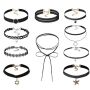 Fashion Hot Sale Ladies Sexy Gothic Lace Choker Necklace Sets for Women Fashion Hot Sale Ladies Sexy Gothic Lace Choker Necklace Sets for Women