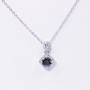 Custom retro 925 sterling silver moissanite diamond jewelry necklace Custom retro 925 sterling silver moissanite diamond jewelry necklace