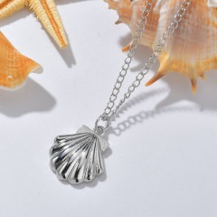 Customized wholesale shell jewelry for women fashion design big shell necklace