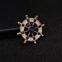 New Arrival fashion Designer Jewelry rhinestone Men Suit Anchor brooches