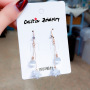 2019 new korea long luxury zircon flower tassel cheap drop earrings crystal