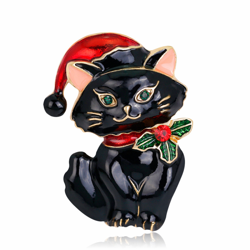 New Arrival Designer Jewelry Cute Cartoon Girls Cat Brooches for women